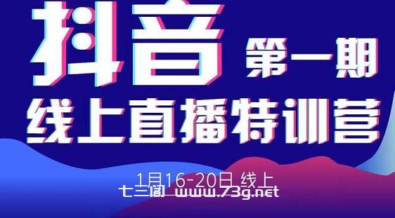 2022美尊学堂-抖音直播线上特训营价值4980元￼￼-七三阁