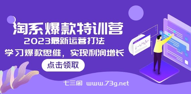 2023淘系爆款特训营，2023最新运营打法，学习爆款思维，实现利润增长-七三阁