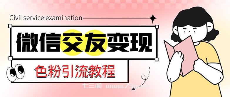 微信交友变现项目，吸引全网LSP男粉精准变现，小白也能轻松上手，日入500+-七三阁