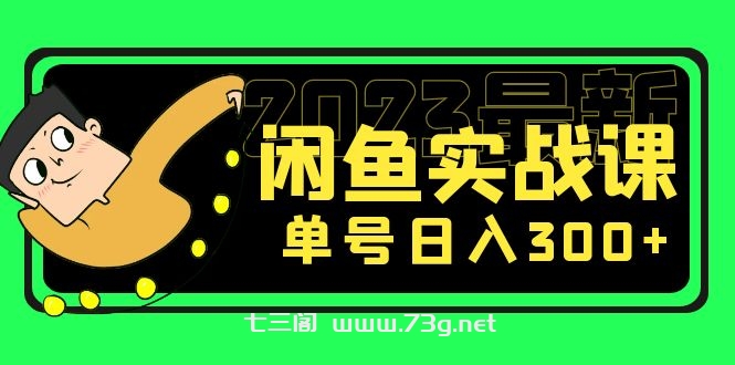 花599买的闲鱼项目：2023最新闲鱼实战课，单号日入300+（7节课）-七三阁