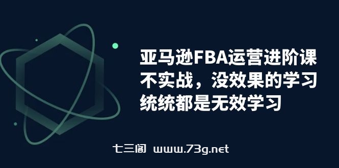 亚马逊-FBA运营进阶课，不实战，没效果的学习，统统都是无效学习-七三阁