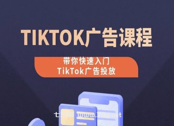 TikTok广告投放课程，从0-1实操课，带你快速入门TikTok广告投放-七三阁