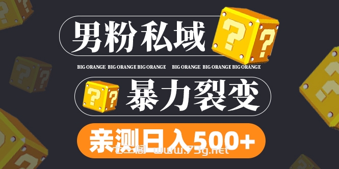 男粉项目，一个作品变现1000+，新渠道新玩法，一部手机实现月入过万-七三阁