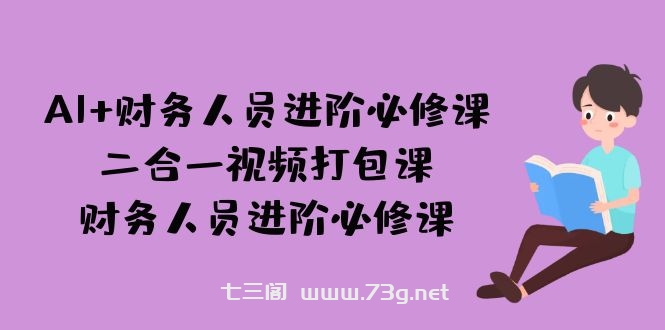 AI + 财务人员进阶必修课二合一视频打包课，财务人员进阶必修课-七三阁