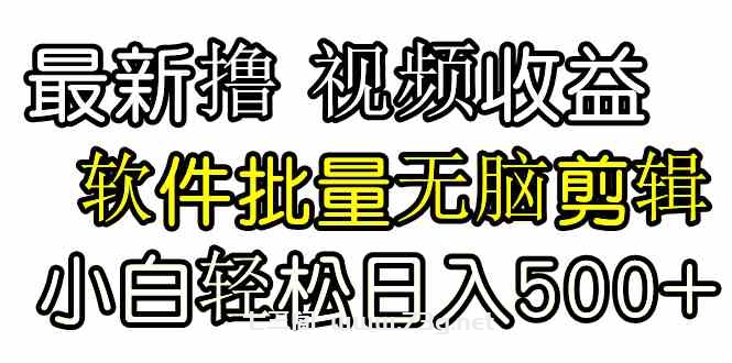 （9569期）发视频撸收益，软件无脑批量剪辑，第一天发第二天就有钱-七三阁