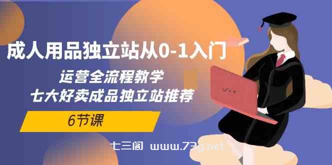 成人用品独立站从0-1入门，运营全流程教学，七大好卖成品独立站推荐（6节课）-七三阁