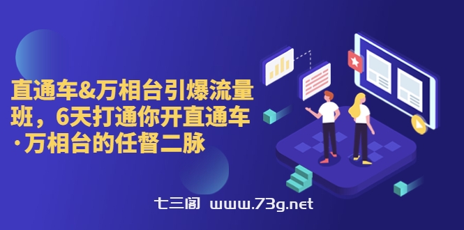 直通车+万相台引爆流量班，6天打通你开直通车·万相台的任督 二脉-七三阁