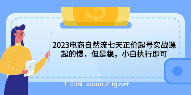 2023电商自然流七天正价起号实战课：起的慢，但是稳，小白执行即可！-七三阁