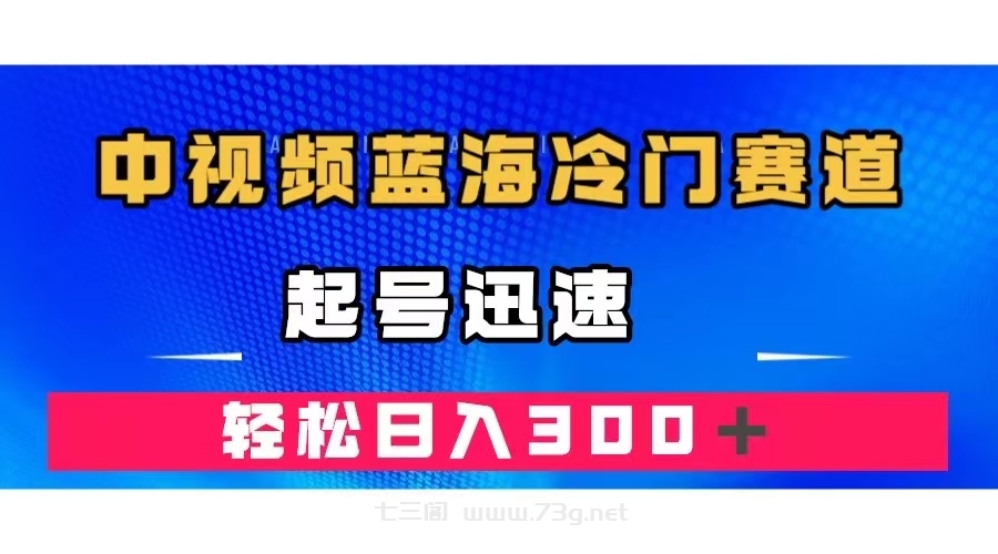 中视频蓝海冷门赛道，韩国视频奇闻解说，起号迅速，日入300＋-七三阁